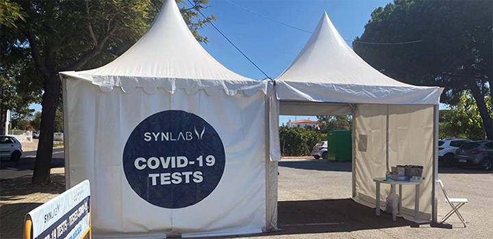 Testes COVID-19 no Drive SYNLAB Albufeira